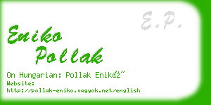 eniko pollak business card